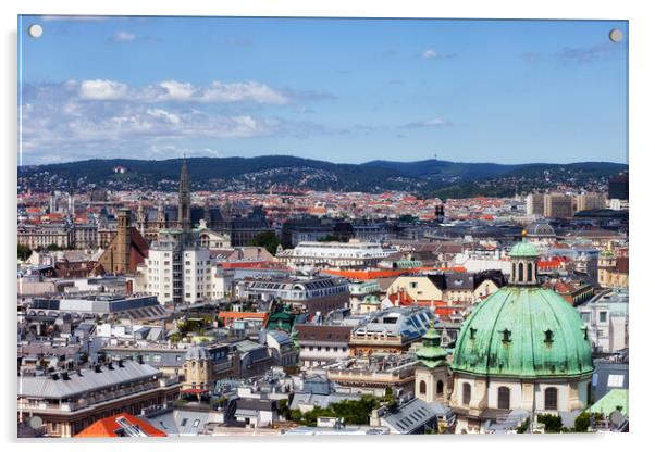 Vienna Capital City Cityscape in Austria Acrylic by Artur Bogacki