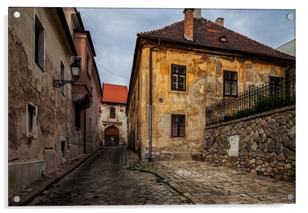 Old Town Houses of Bratislava in Slovakia Acrylic by Artur Bogacki