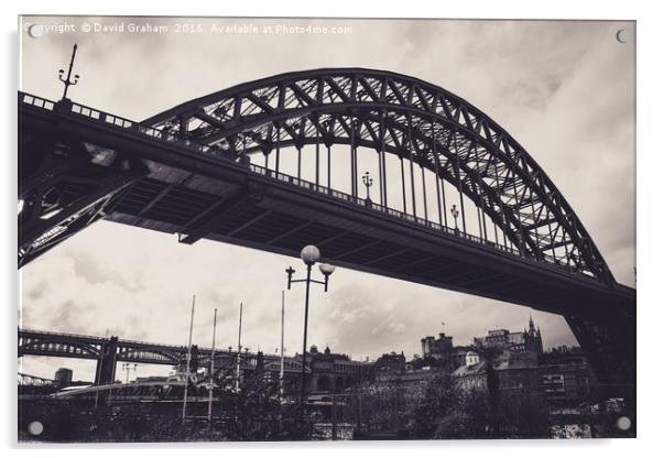 Tyne Bridge - Newcastle Acrylic by David Graham
