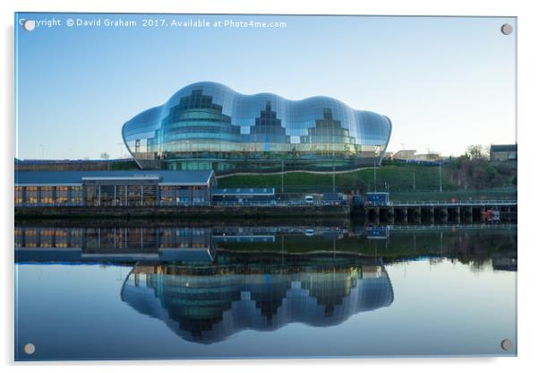 Sage Gateshead - reflection Acrylic by David Graham