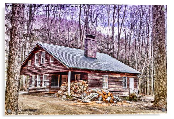 Lonely Cabin 2 Acrylic by Sarah Ball