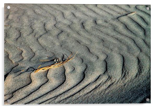  Ripples in the sand Acrylic by Geoffrey Matthews