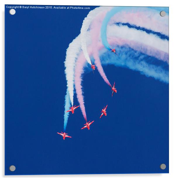 The Iconic Red Arrows Acrylic by Daryl Peter Hutchinson