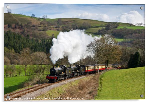 The Cambrian Railway  remembered Acrylic by Daryl Peter Hutchinson