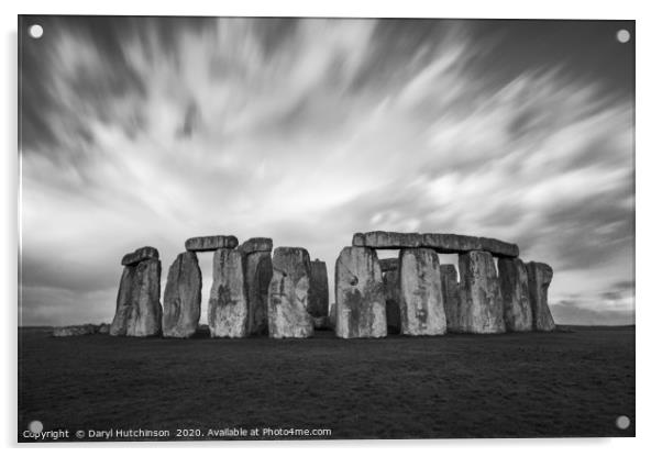 Sacred Place - Stonehenge Acrylic by Daryl Peter Hutchinson