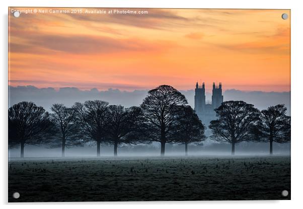  Beverley Minster Acrylic by Neil Cameron