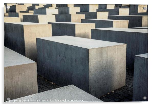 Holocaust Memorial, Berlin Acrylic by David Portwain