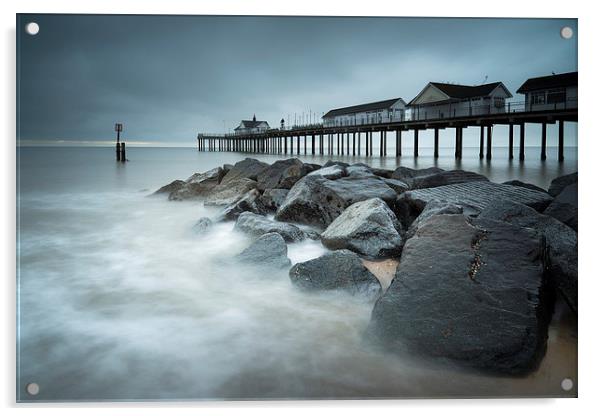  Southwold Pier Acrylic by Neil Almnond