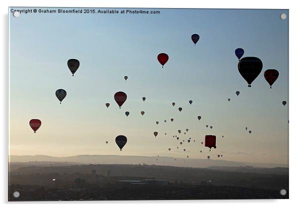  Bristol Sky Full of Balloons Acrylic by Graham Bloomfield