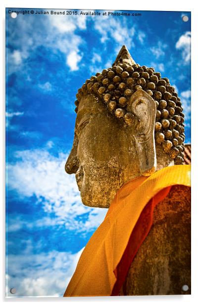  Buddha of Ayutthaya, Thailand Acrylic by Julian Bound