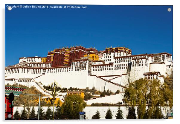 Potala Palace, Lhasa, Tibet  Acrylic by Julian Bound