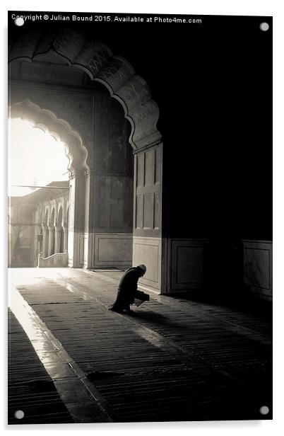  Jama Masjid Mosque, Delhi, India Acrylic by Julian Bound