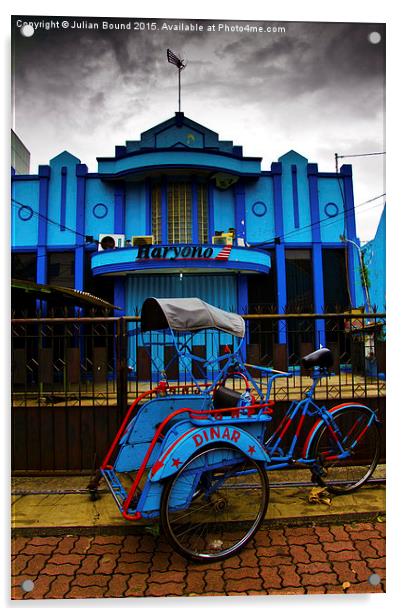 Rickshaw of Malang, Indonesia Acrylic by Julian Bound
