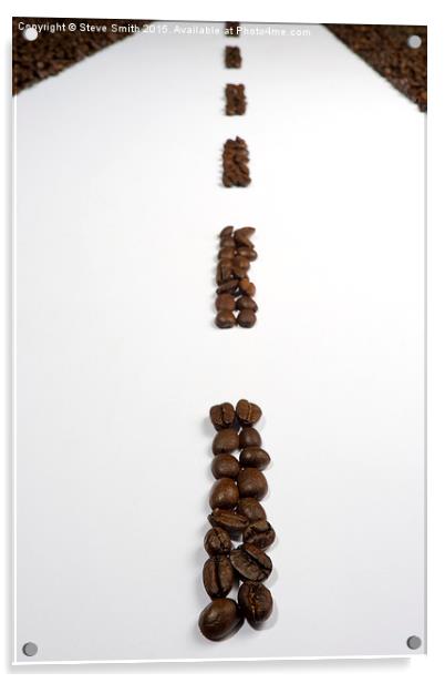Coffee Bean Highway Acrylic by Steve Smith