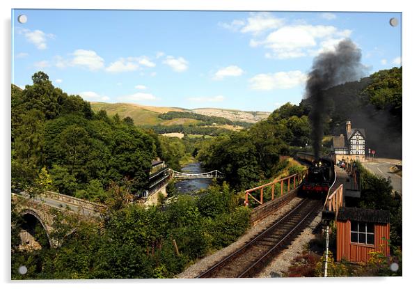  Steam Train At Berwyn Station, Llangollen Acrylic by Harvey Hudson