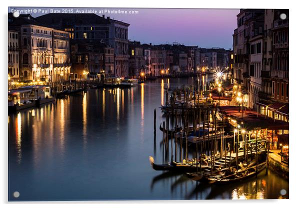  Venetian Nights Acrylic by Paul Bate