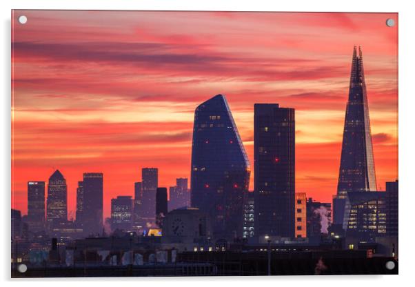 City of London Skyline Acrylic by Wayne Howes