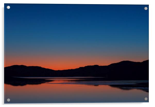 Sunset on Loch Fyne Acrylic by Rich Fotografi 