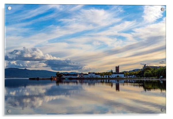 Inveraray, Loch Fyne at Sunset. Acrylic by Rich Fotografi 