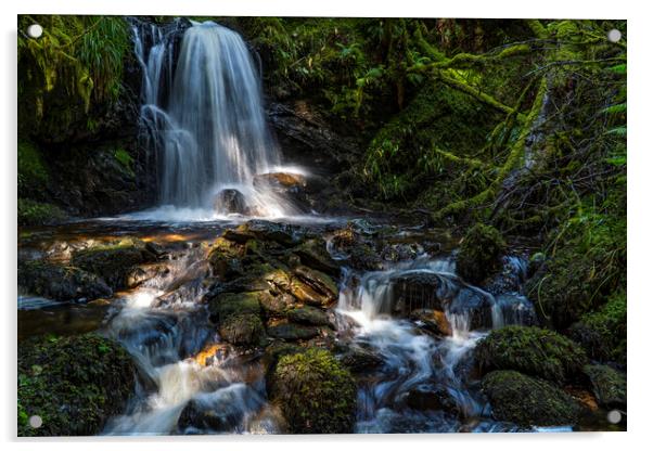 The Secret Waterfall Acrylic by Rich Fotografi 