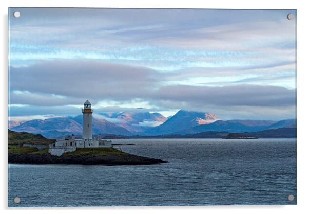 Lismore Lighthouse, Eilean Musdile Acrylic by Rich Fotografi 
