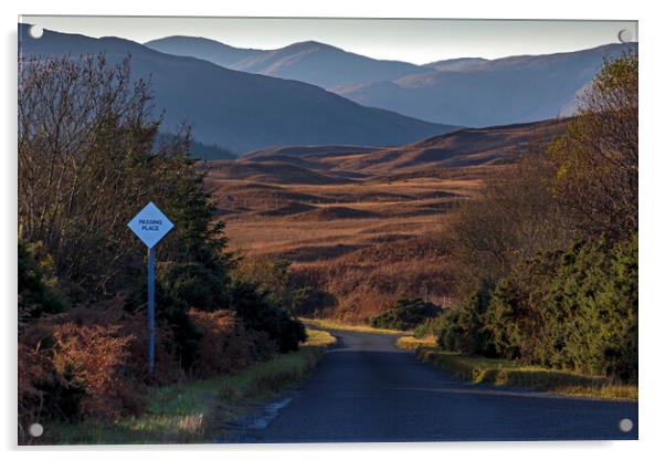 Single Track Road, Isle of Mull Acrylic by Rich Fotografi 