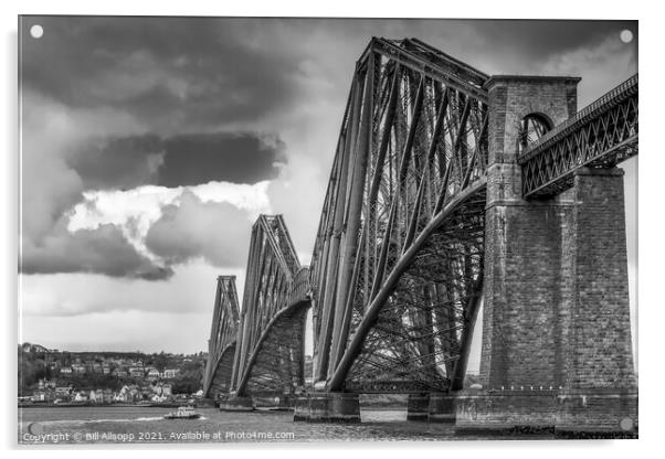 The Forth Bridge. Acrylic by Bill Allsopp