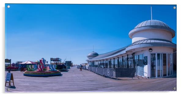 Hastings pier. Acrylic by Bill Allsopp