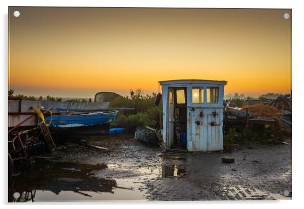 The wheelhouse. Acrylic by Bill Allsopp