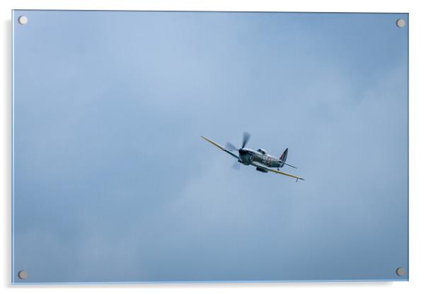 Spitfire MkXVl Acrylic by Bill Allsopp