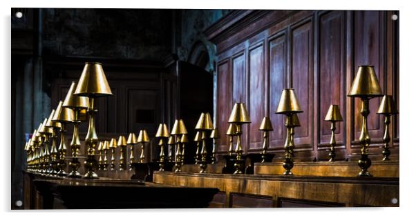 Chapel lights. Acrylic by Bill Allsopp