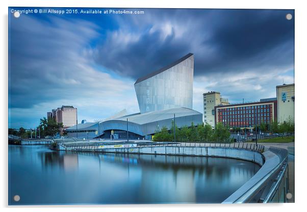  The Imperial War Museum North at Salford Quays. Acrylic by Bill Allsopp
