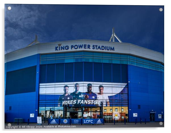 The King Power Stadium Acrylic by Bill Allsopp