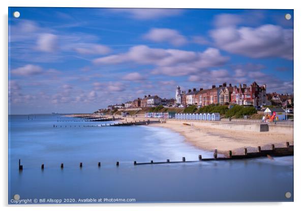 Southwold from the pier. Acrylic by Bill Allsopp