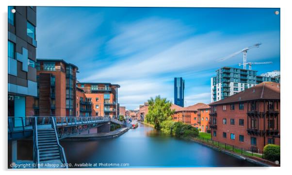 Birmingham Canal. Acrylic by Bill Allsopp