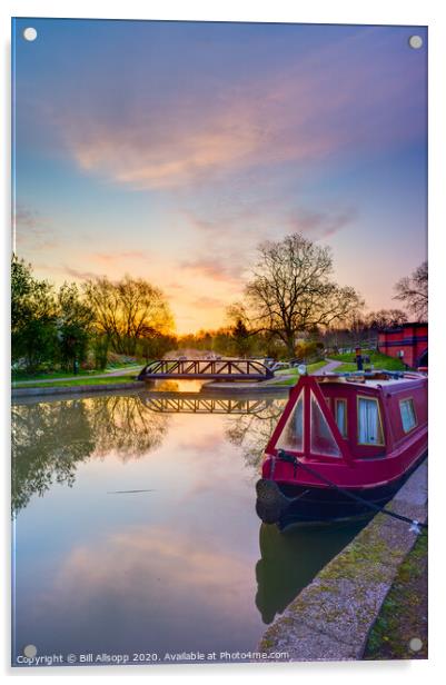 Dawn at Foxton Acrylic by Bill Allsopp