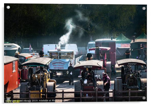 Great Central Steam Rally. Acrylic by Bill Allsopp