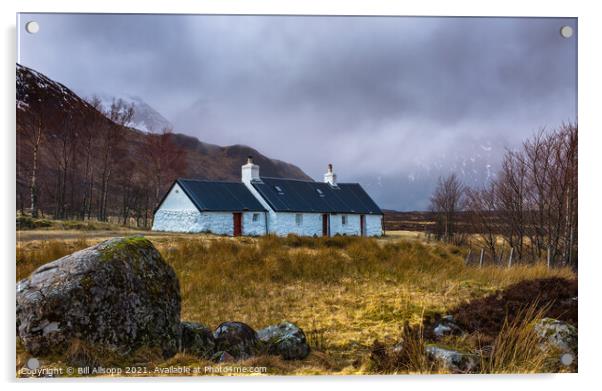 Blackrock Cottages. Acrylic by Bill Allsopp
