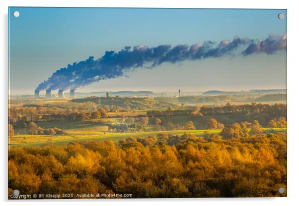 North Leicestershire vista. Acrylic by Bill Allsopp
