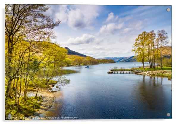Loch Earn. Acrylic by Bill Allsopp