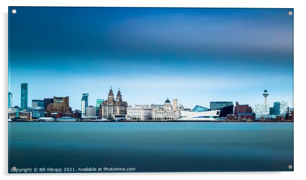 Liverpool waterfront Acrylic by Bill Allsopp