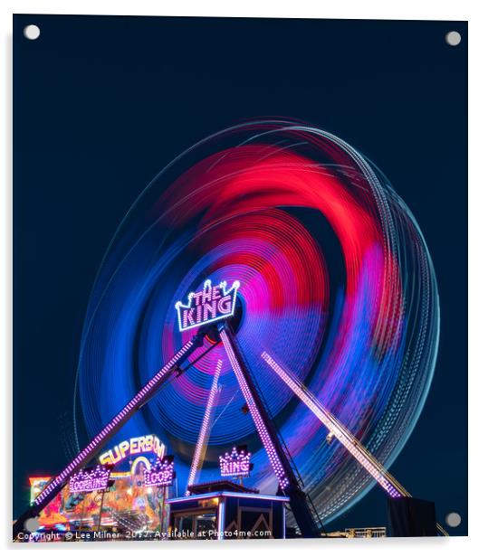 The King funfair ride Acrylic by Lee Milner