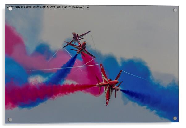  RAF Red Arrows Gypo Break Acrylic by Steve Morris