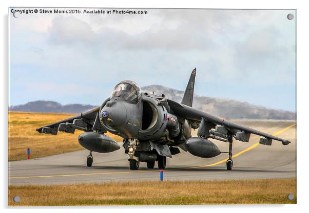 RAF Harrier Acrylic by Steve Morris
