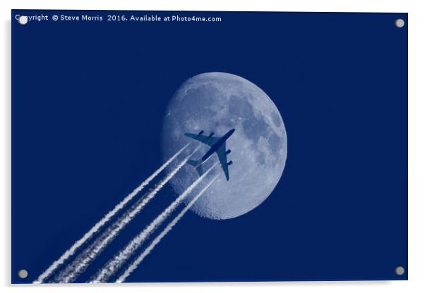 Fly Me To The Moon Acrylic by Steve Morris
