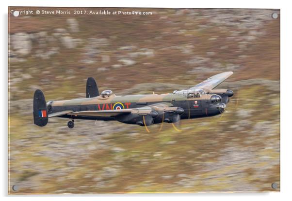 Lancaster Bomber Acrylic by Steve Morris