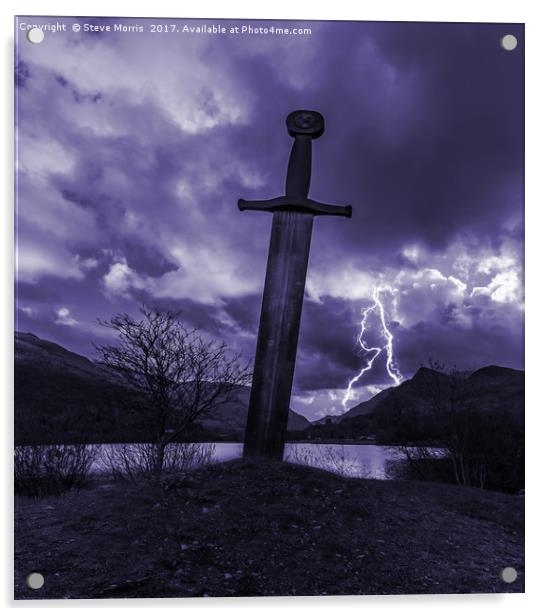 Sword of Llanberis Acrylic by Steve Morris