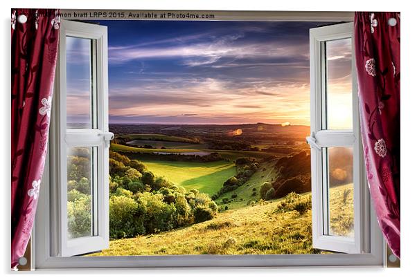Amazing window view Acrylic by Simon Bratt LRPS