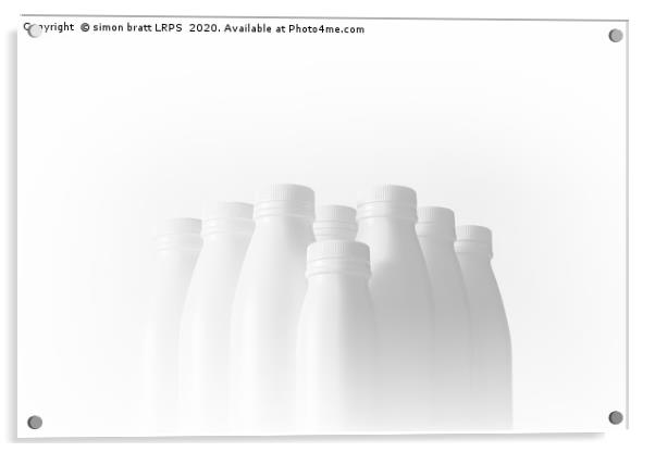 White Trash - recycled bottles artwork 0023 Acrylic by Simon Bratt LRPS