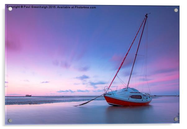   Tezza sunset beach Acrylic by Paul Greenhalgh